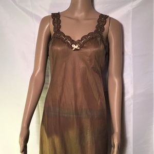 Vanity Fair Nightgown Short Slip Lace Trim